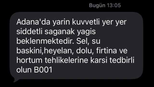 AFAD’dan Adana için uyarı