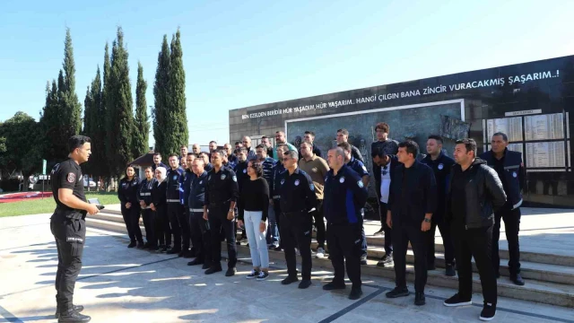 Aksu Belediyesi zabıta personeline biber gazı kullanımı eğitimi