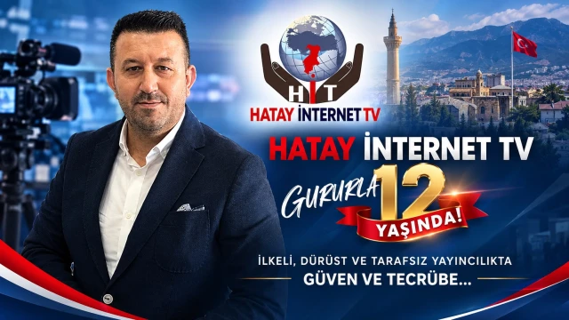 HATAY İNTERNET TV GURURLA 12 YAŞINDA!  İLKELİ, DÜRÜST VE TARAFSIZ YAYINCILIKTA GÜVEN VE TECRÜBE…
