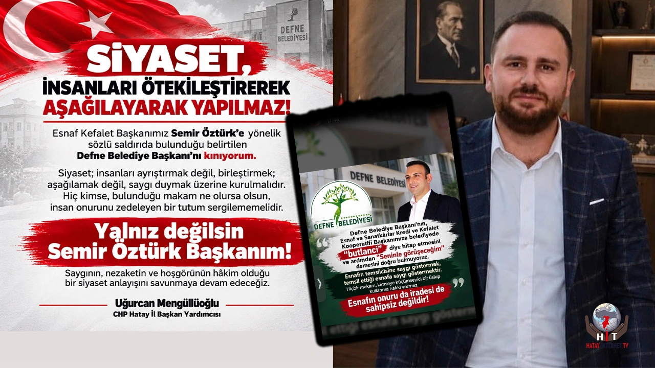 MENGÜLLÜOĞLU’NDAN ÖZGÜN’E SERT TEPKİ:  “SİYASET, AŞAĞILAMAK ÜZERİNE KURULAMAZ”