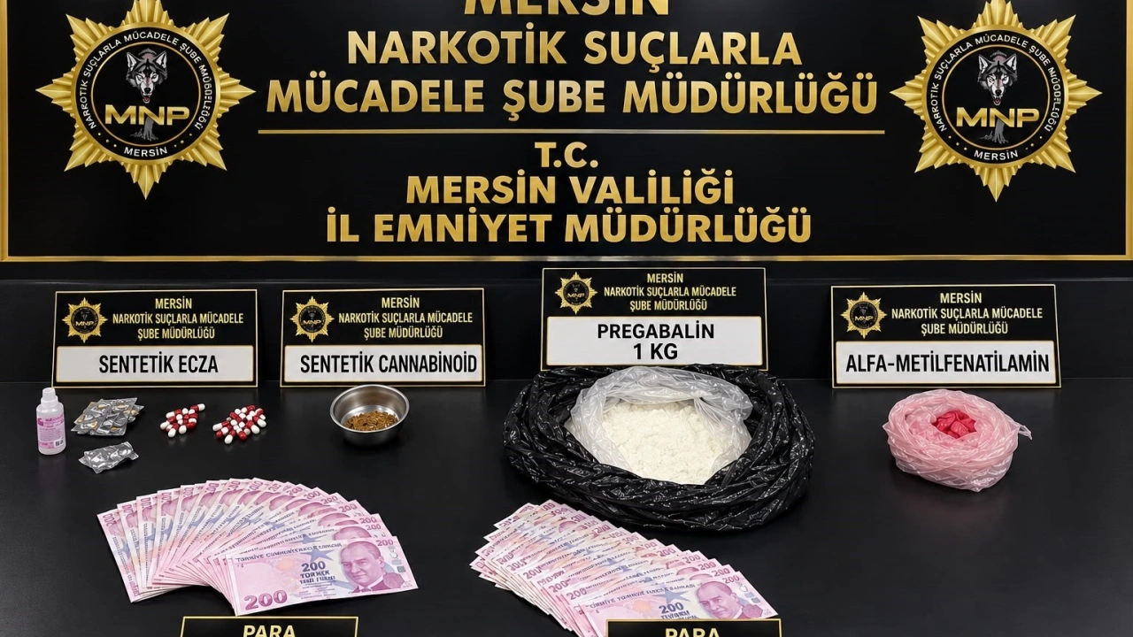 Mersin’de uyuşturucu operasyonu: 2 tutuklama