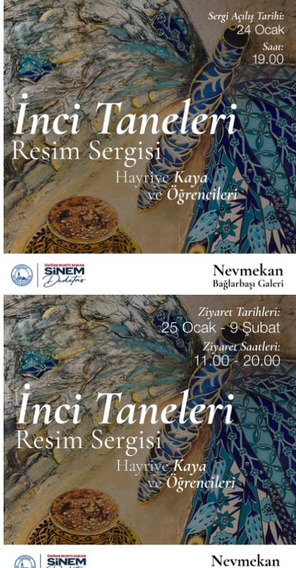 İNCİ TANELERİ SERGİSİ ZİYARETE AÇILDI