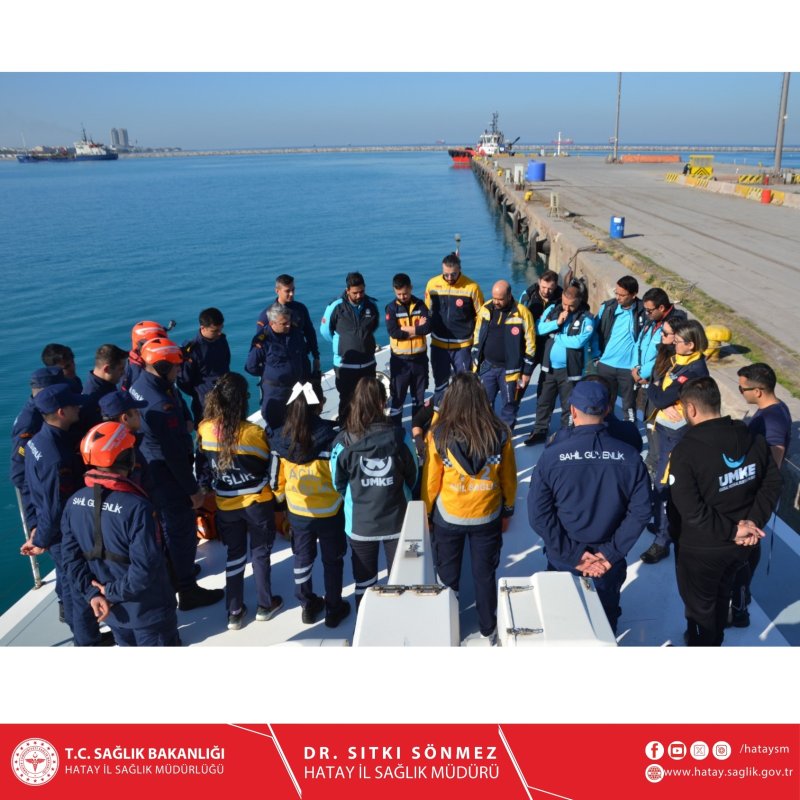 İL SAĞLIK MÜDÜRLÜĞÜ ORTAK TATBİKATA KATILDI