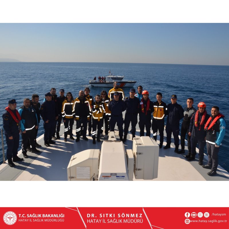 İL SAĞLIK MÜDÜRLÜĞÜ ORTAK TATBİKATA KATILDI