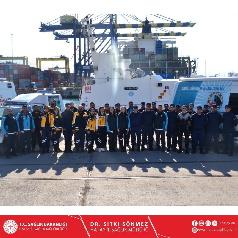 İL SAĞLIK MÜDÜRLÜĞÜ ORTAK TATBİKATA KATILDI