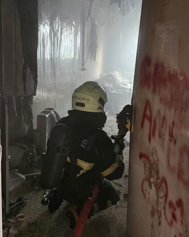 Antakya’da konteyner yangını