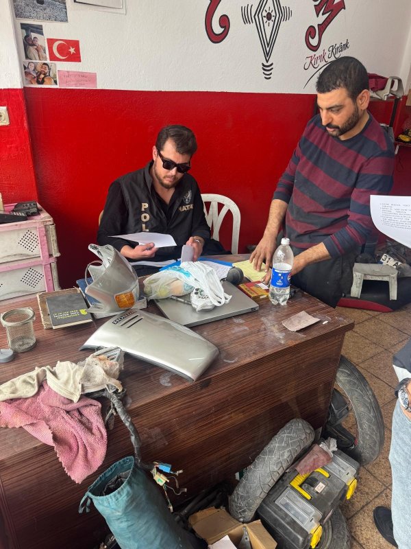 İskenderun’da motosiklet tamircileri denetlendi