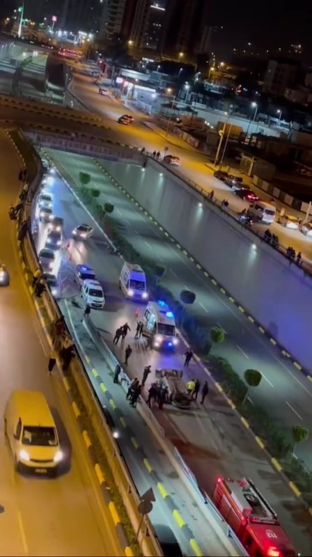 Takla atan araçtan burnu bile kanamadan çıktı