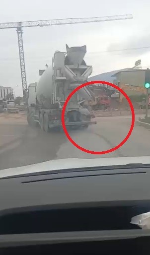 Yola beton döken mikser sürücüsüne para cezası uygulandı