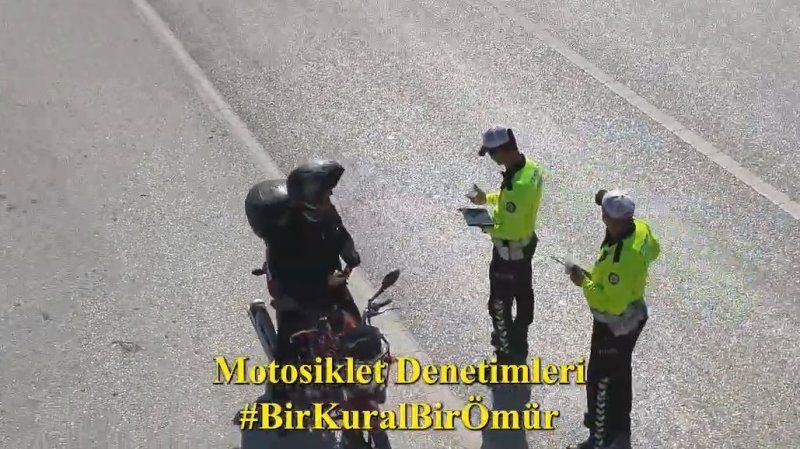 Hatay’da emniyetten dron destekli trafik denetimi 