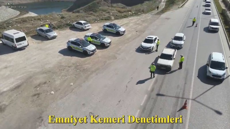 Hatay’da emniyetten dron destekli trafik denetimi 
