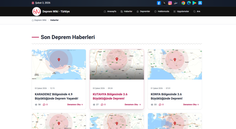 Türkiye’nin Deprem Gerçeği Dijital Platformlarla Takip Ediliyor