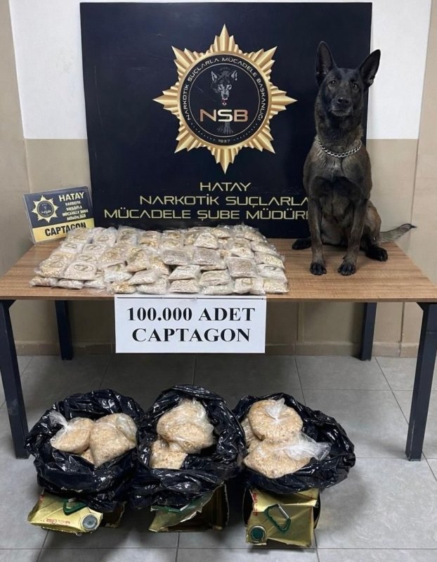 Zeytinyağı tenekelerinden 100 bin uyuşturucu hap çıktı