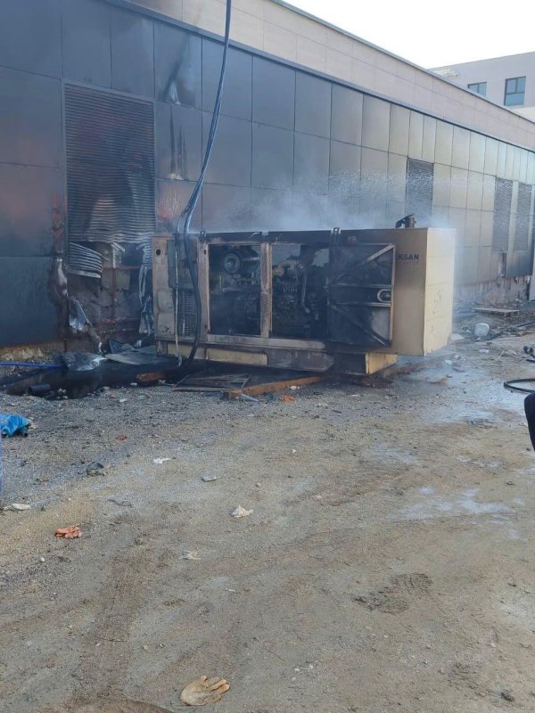 Jeneratör alevlere teslim oldu