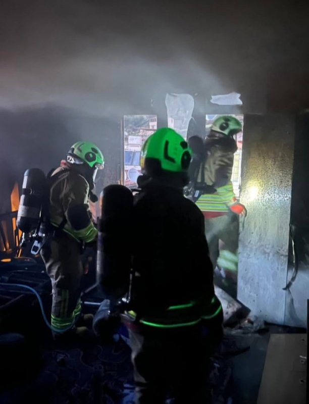 Antakya'da mesken yangını