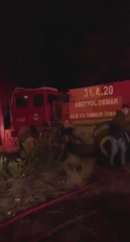 Hatay’da ormanlık alanda çıkan yangın büyümeden söndürüldü