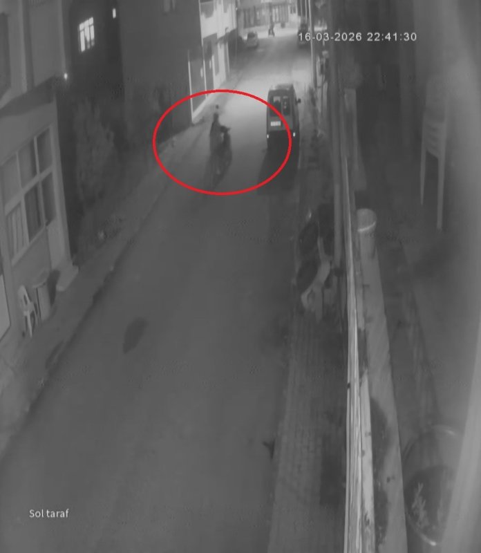 Park halindeki motosikleti çaldılar