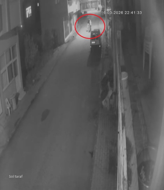 Park halindeki motosikleti çaldılar