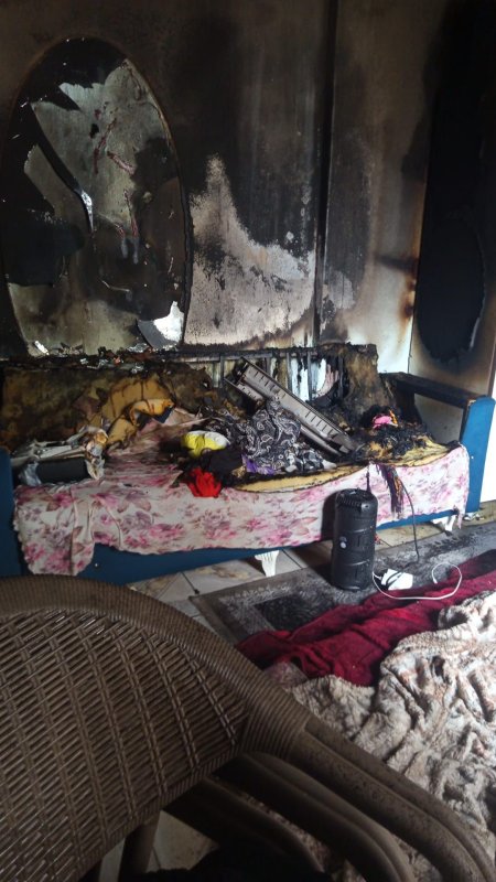 Bayram günü yangın afetini yaşadılar