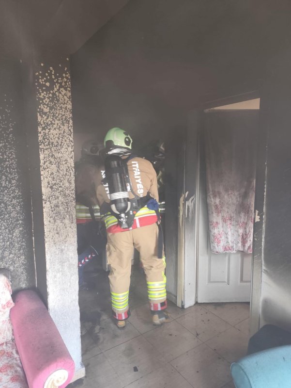 Antakya'da ev yangını