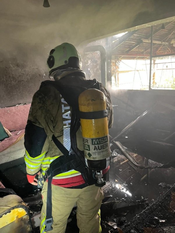 Samadağ'da ev yangını