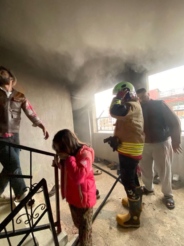 Kırıkhan'da ev yangını