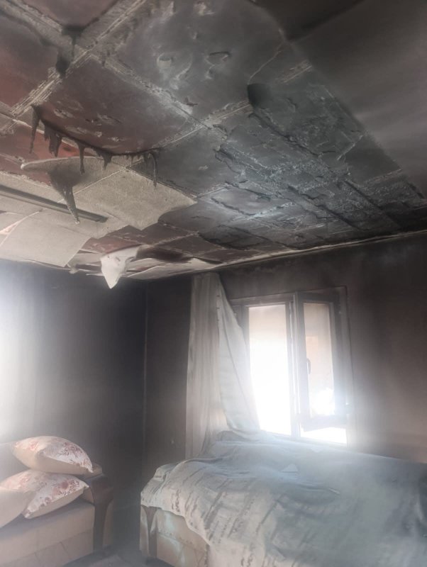 Kumlu'da ev yangını