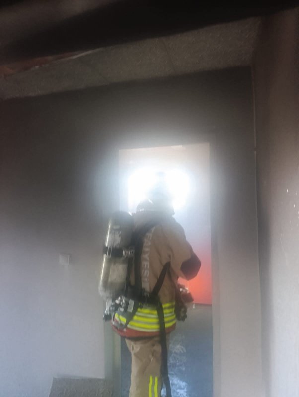 Kumlu'da ev yangını