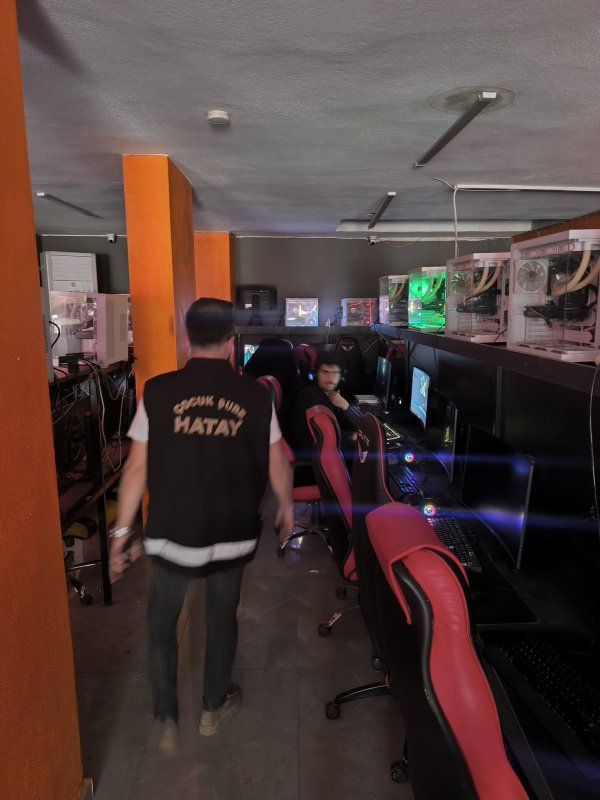 İskenderun’da internet kafe ve oyun alanlarına denetim