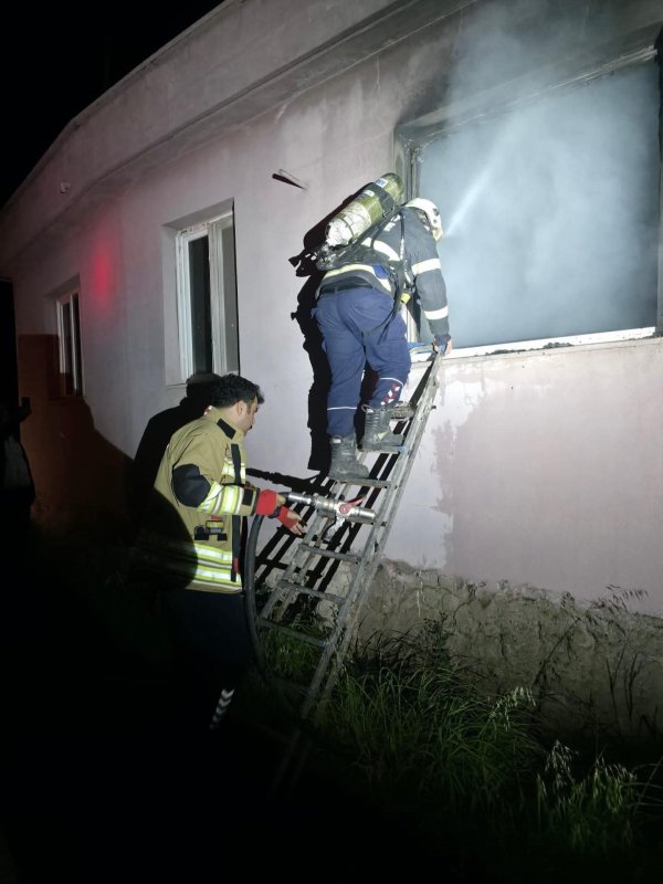 Hassa'da ev yangını