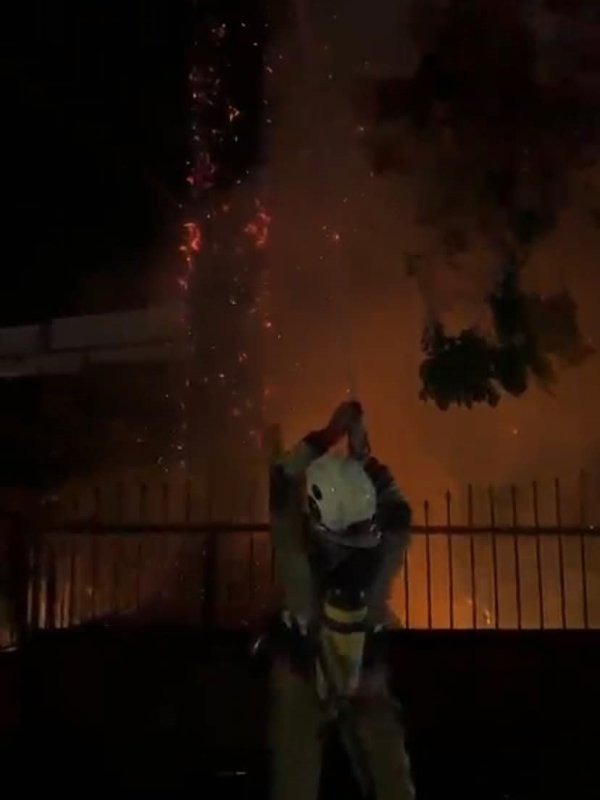 Samandağ'da bahçe yangını