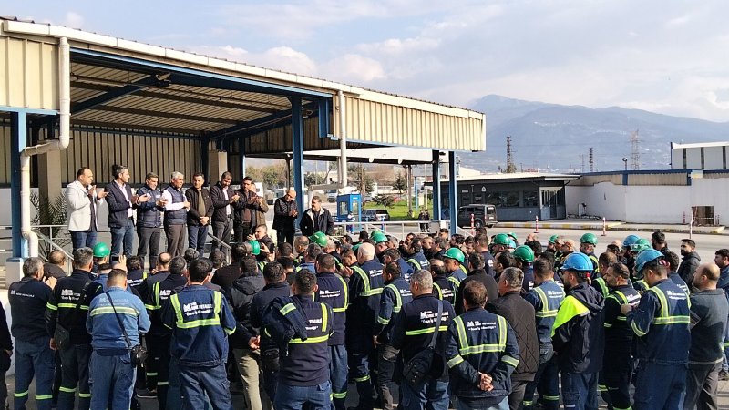 MMK İŞÇİLERİ YÜRÜYÜŞ BAŞLATTI