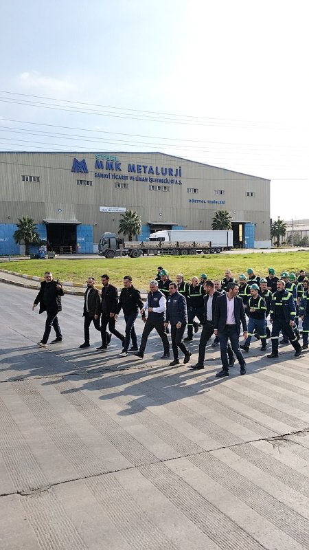 MMK İŞÇİLERİ YÜRÜYÜŞ BAŞLATTI