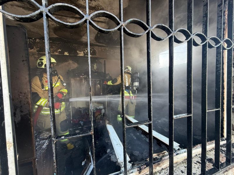 Hatay’da yanan ev küle döndü 