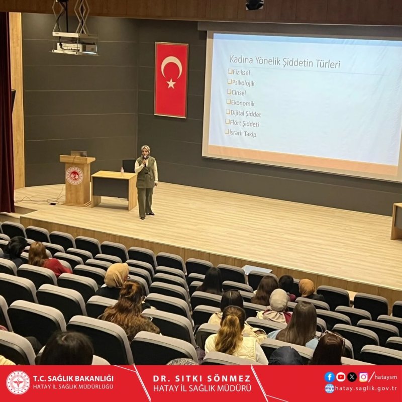 Antakya’da Sağlık Personeline Yönelik Bağımlılık ve Şiddetle Mücadele Eğitimi Düzenlendi