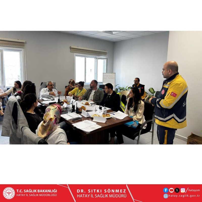 DEFNE DEVLET HASTANESİ’NDE HAP TATBİKATI GERÇEKLEŞTİRİLDİ