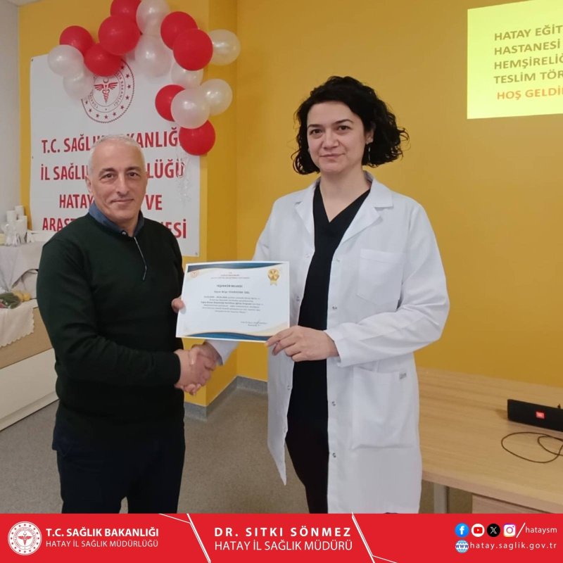 BAŞHEKİM KAVVASOĞLU SERTİFİKA DAĞITTI 