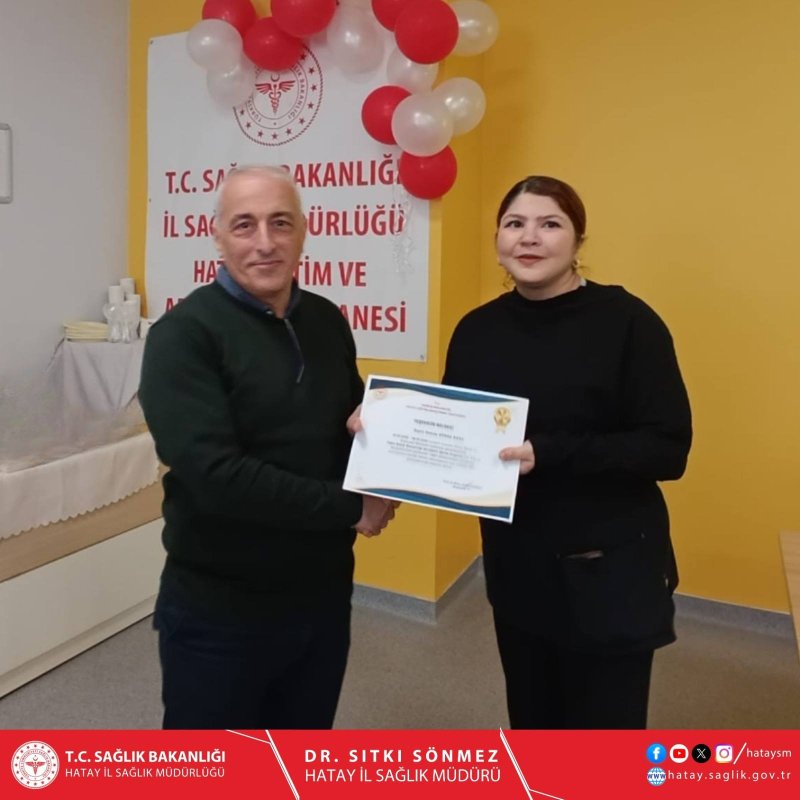 BAŞHEKİM KAVVASOĞLU SERTİFİKA DAĞITTI 