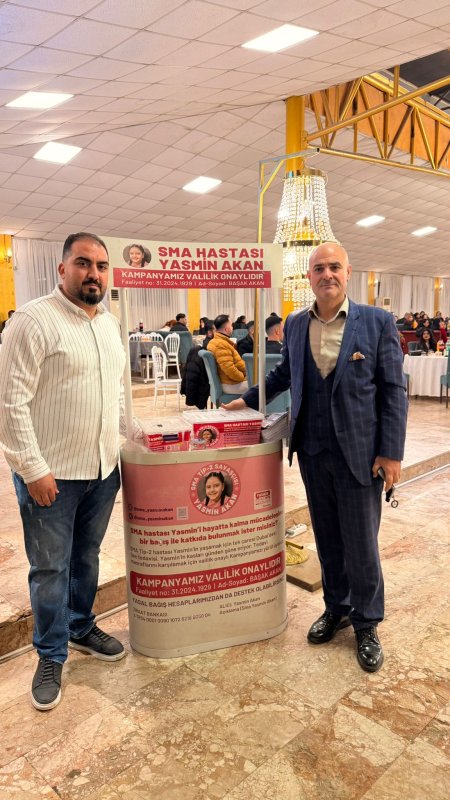 SMA’LI YASMİN İÇİN UMUT GECESİ DÜZENLENDİ