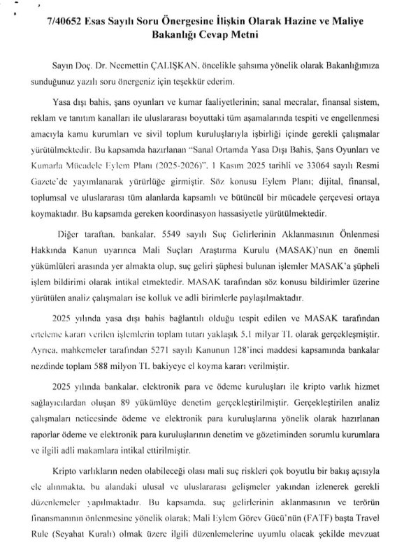 ÇALIŞKAN MİLYARLIK DOSYAYI GÜNDEME TAŞIDI 