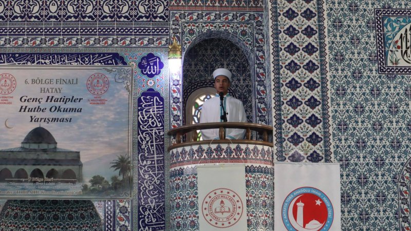 GENÇ HATİPLER HUTBE OKUMA YARIŞMASI 6. BÖLGE FİNALİ HATAY’DA GERÇEKLEŞTİRİLDİ