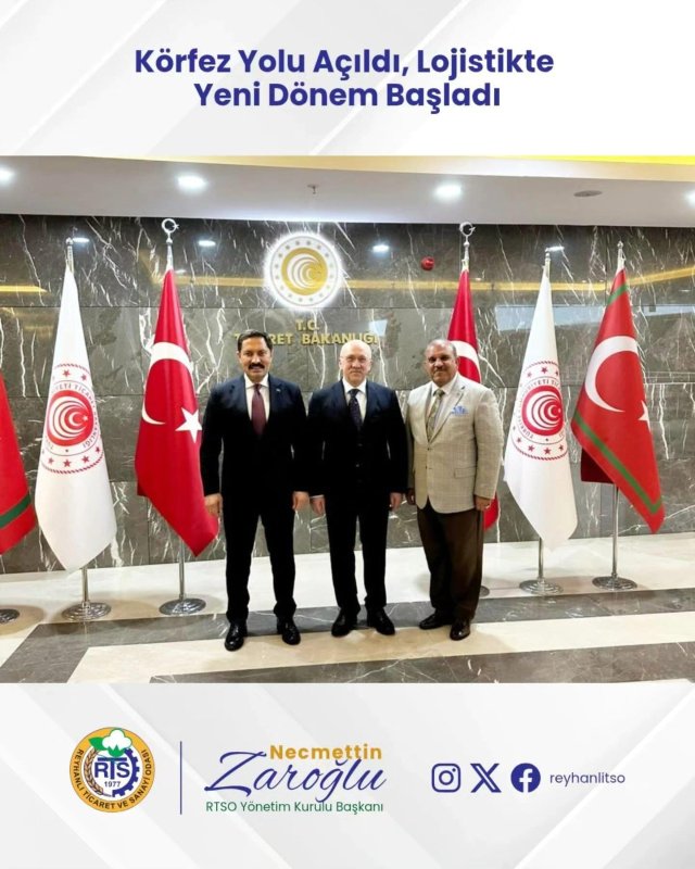 Reyhanlı Ticaret ve Sanayi Odası Başkanı Necmettin Zaroğlu, 