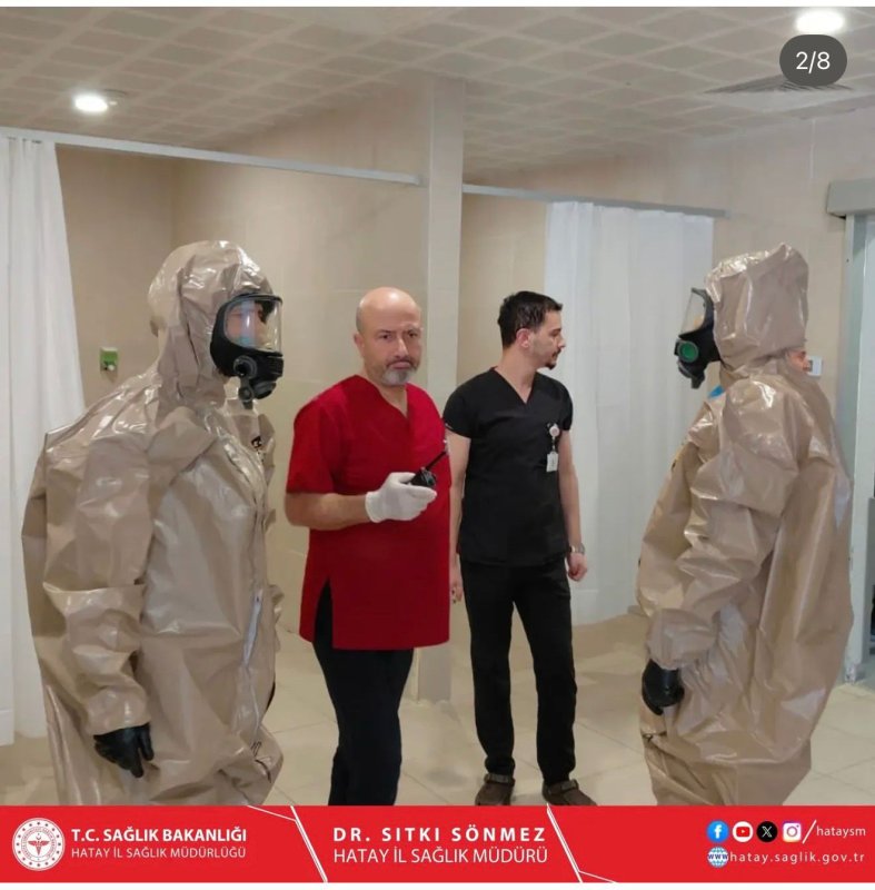 HATAY EĞİTİM VE ARAŞTIRMA HASTANESİ’NDE KBRN TATBİKATI GERÇEKLEŞTİRİLDİ
