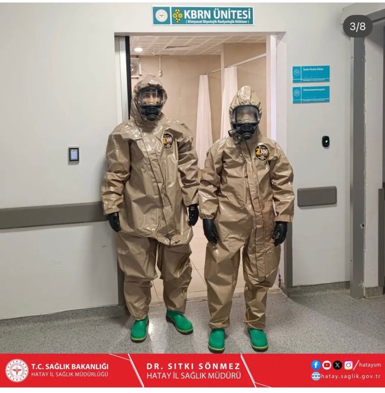 HATAY EĞİTİM VE ARAŞTIRMA HASTANESİ’NDE KBRN TATBİKATI GERÇEKLEŞTİRİLDİ