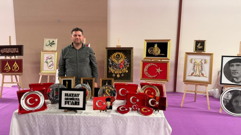 MOBİLYA FUARINDA EL SANATLARI ESİNTİSİ
