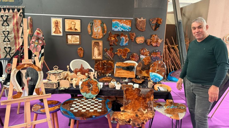 MOBİLYA FUARINDA EL SANATLARI ESİNTİSİ