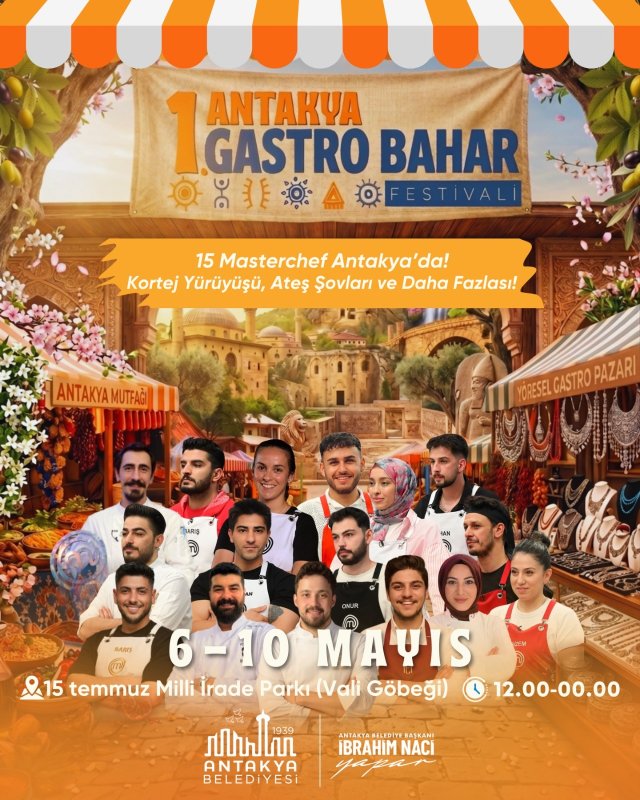 ANTAKYA’DA GASTRO BAHAR FESTİVALİ BAŞLIYOR