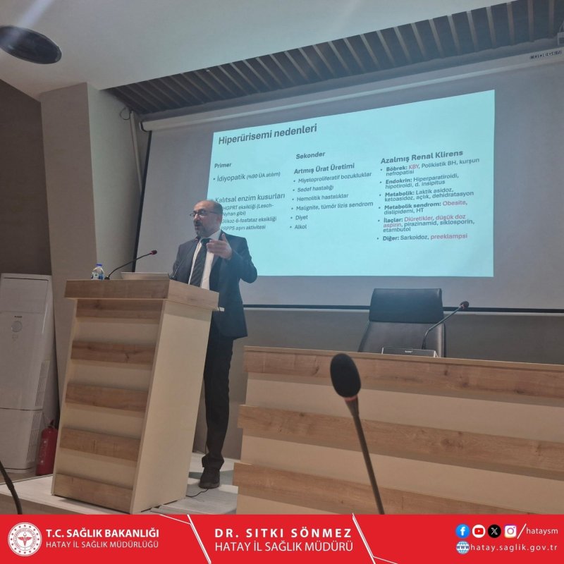 HATAY’DA HEKİMLERE ROMATOLOJİ EĞİTİMİ DÜZENLENDİ