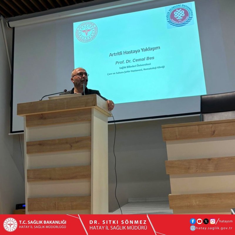 HATAY’DA HEKİMLERE ROMATOLOJİ EĞİTİMİ DÜZENLENDİ