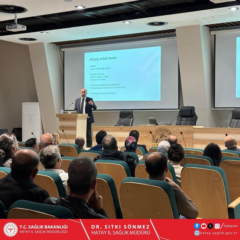 HATAY’DA HEKİMLERE ROMATOLOJİ EĞİTİMİ DÜZENLENDİ